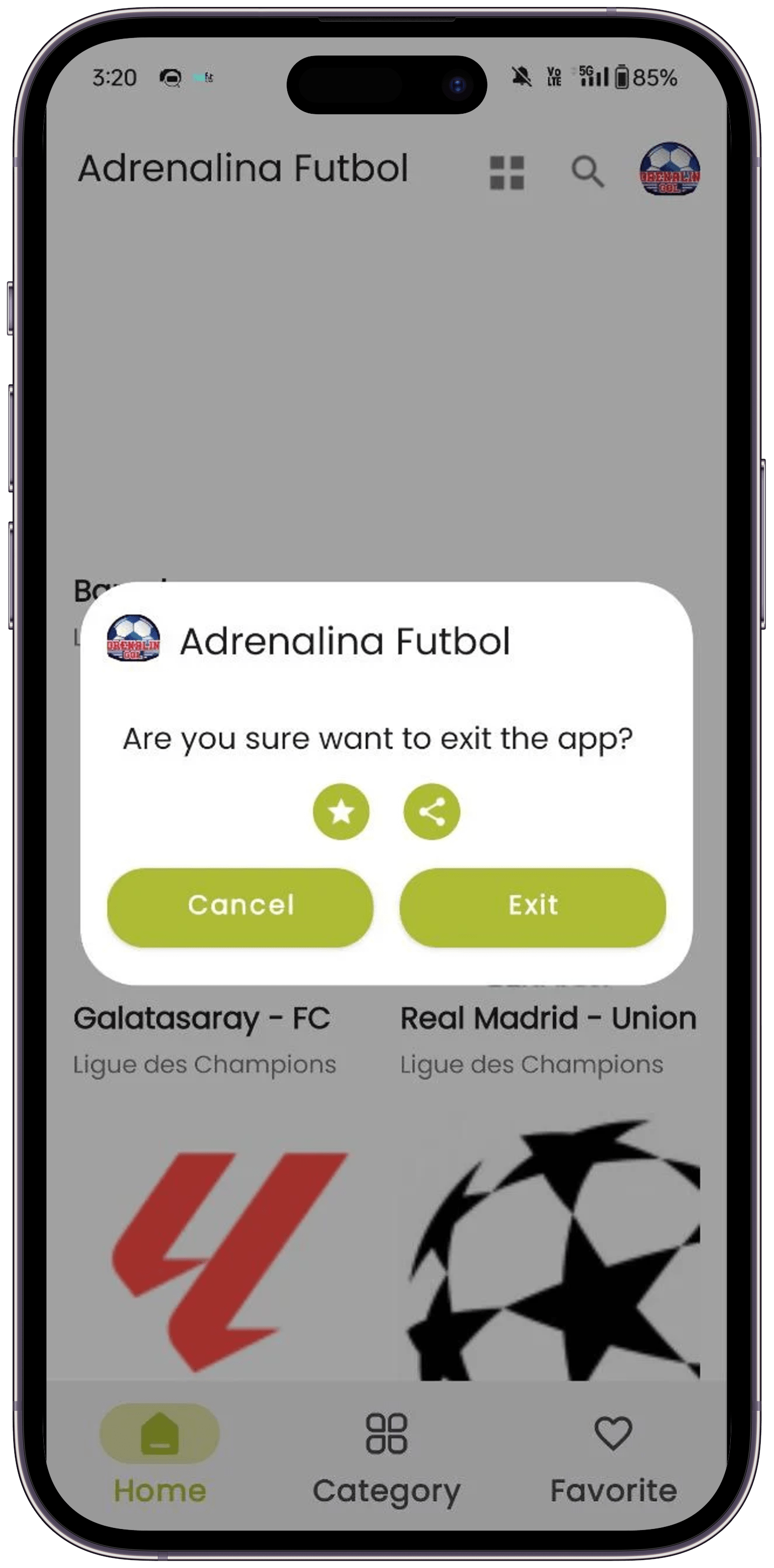 Adrenalina gol app